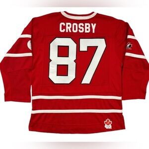 SIDNEY CROSBY 87 NIKE CANADA 2010 OLYMPICS VANCOUVER Red Sports Jersey in L/XL